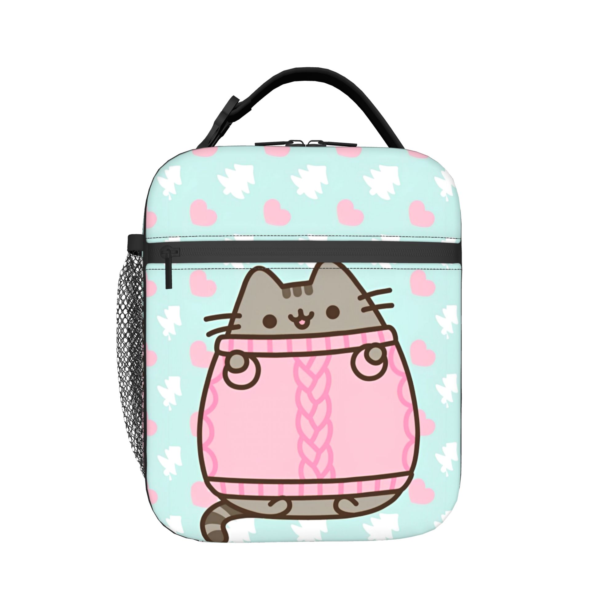 Manga Storage Box - Isolierte Lunchtaschen mit niedlichen Katzenmotiven, tragbar,
