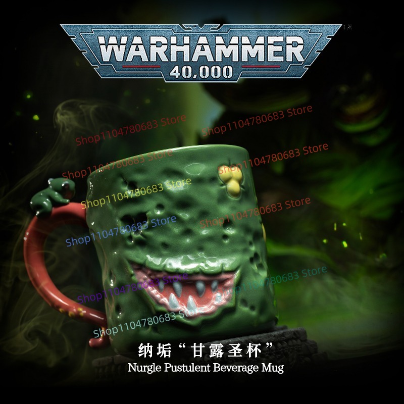 Anime Merchandise Mugs - 40K Merchandise Nurgle Becher, Keramik-Wasserbecher für