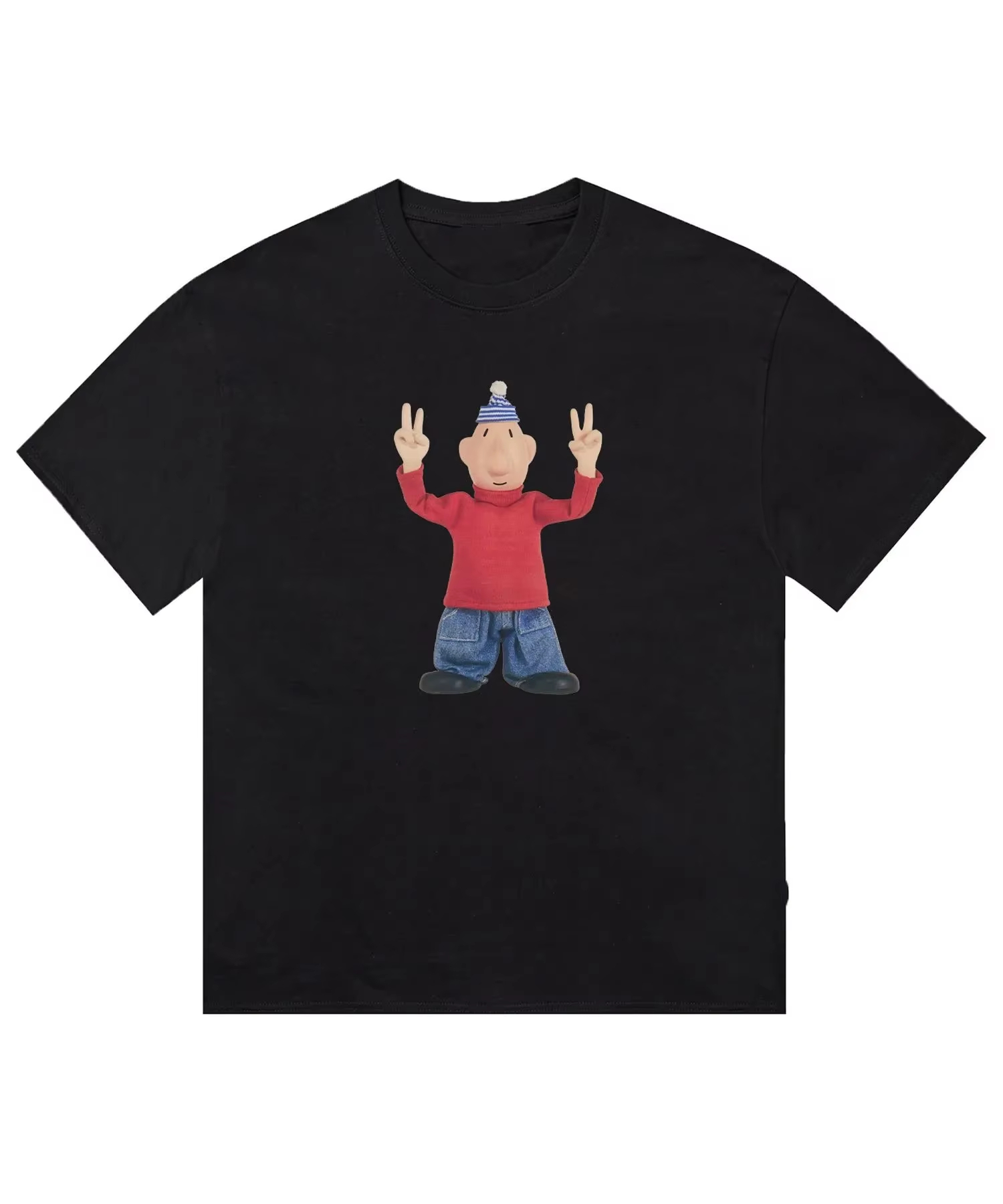 Popular Anime Merchandise - Modisches T-Shirt mit Anime-Charakter-Grafikdruck, Unisex, kurzärmelig,