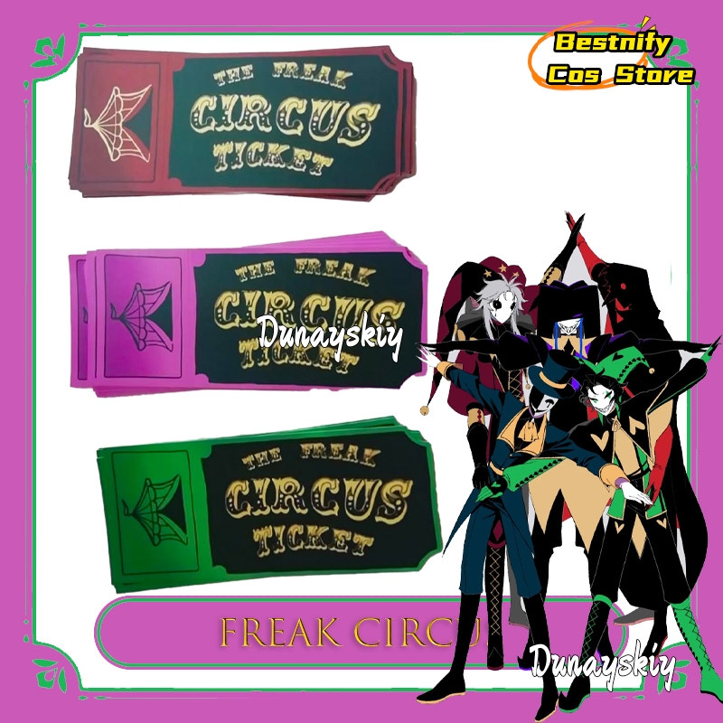 BFreak Zirkus-Ticketkarte, Rot – Anime Merchandise Women Bewertung und Preis