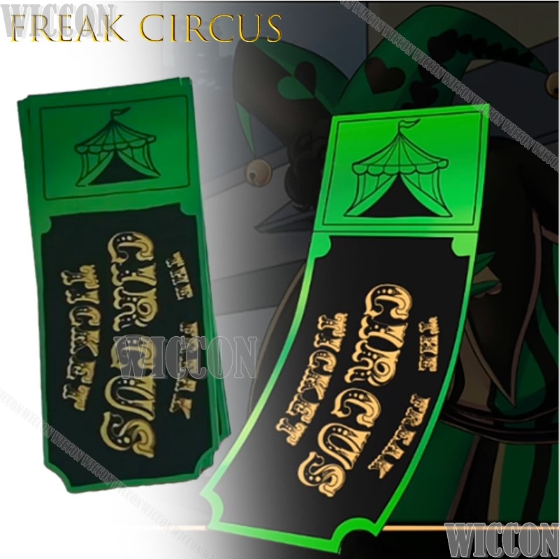 Freak Zirkus Ticketkarte Rot G – Anime Merchandise Women Bewertung und Preis