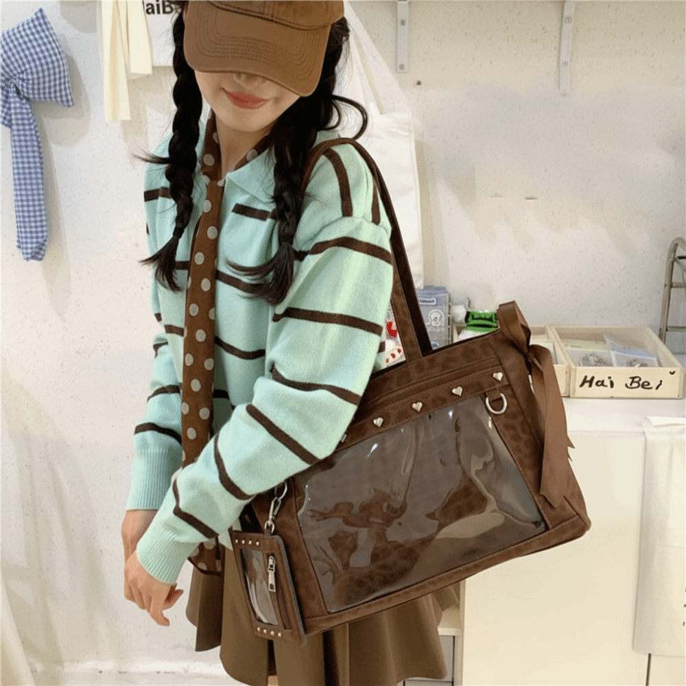 Harajuku Bow Rivet Itabag Y2K  – Anime Merchandise Women Bewertung und Preis